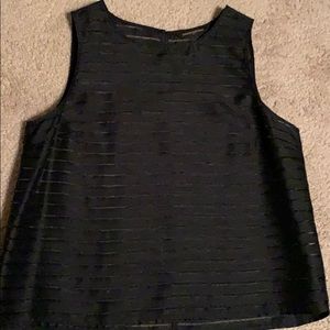 Banana Republic Sheer Black Blouse